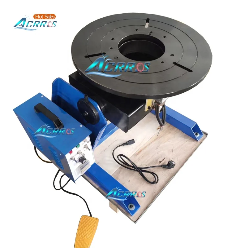 China Manufacture 300kg 150kg Welding Turntable 170mm Center Hole Welding Positioner
