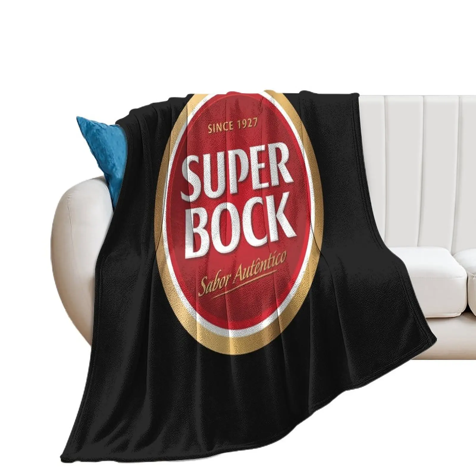 Super bock since logo Throw Blanket Shaggy Plush Sleeping Bag Plaid on the sofa Blankets