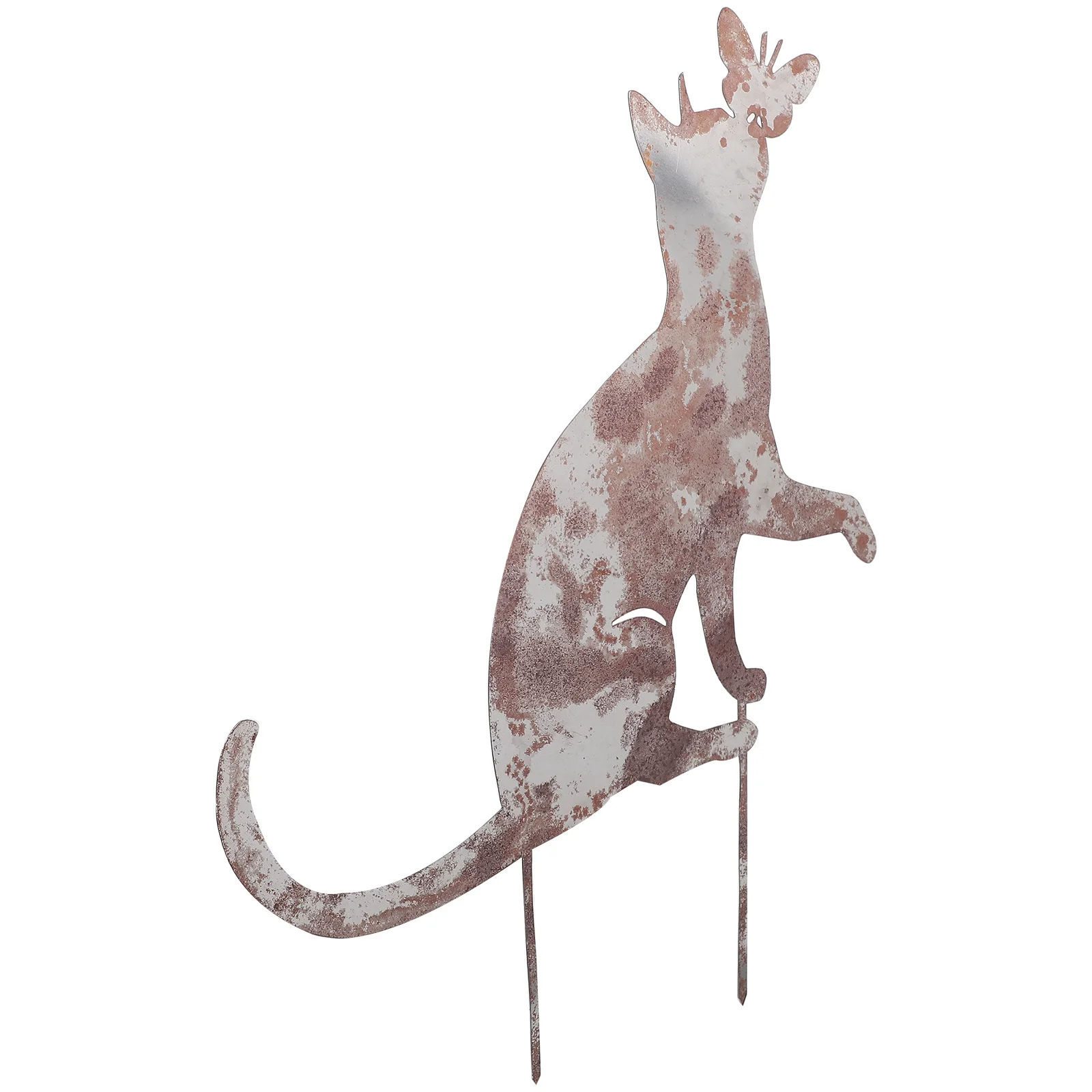

Large Retro Garden Stake Realistic Shape Garden Cat Stake Iron nament Yard Decor Lawn Statue Courtyard Display