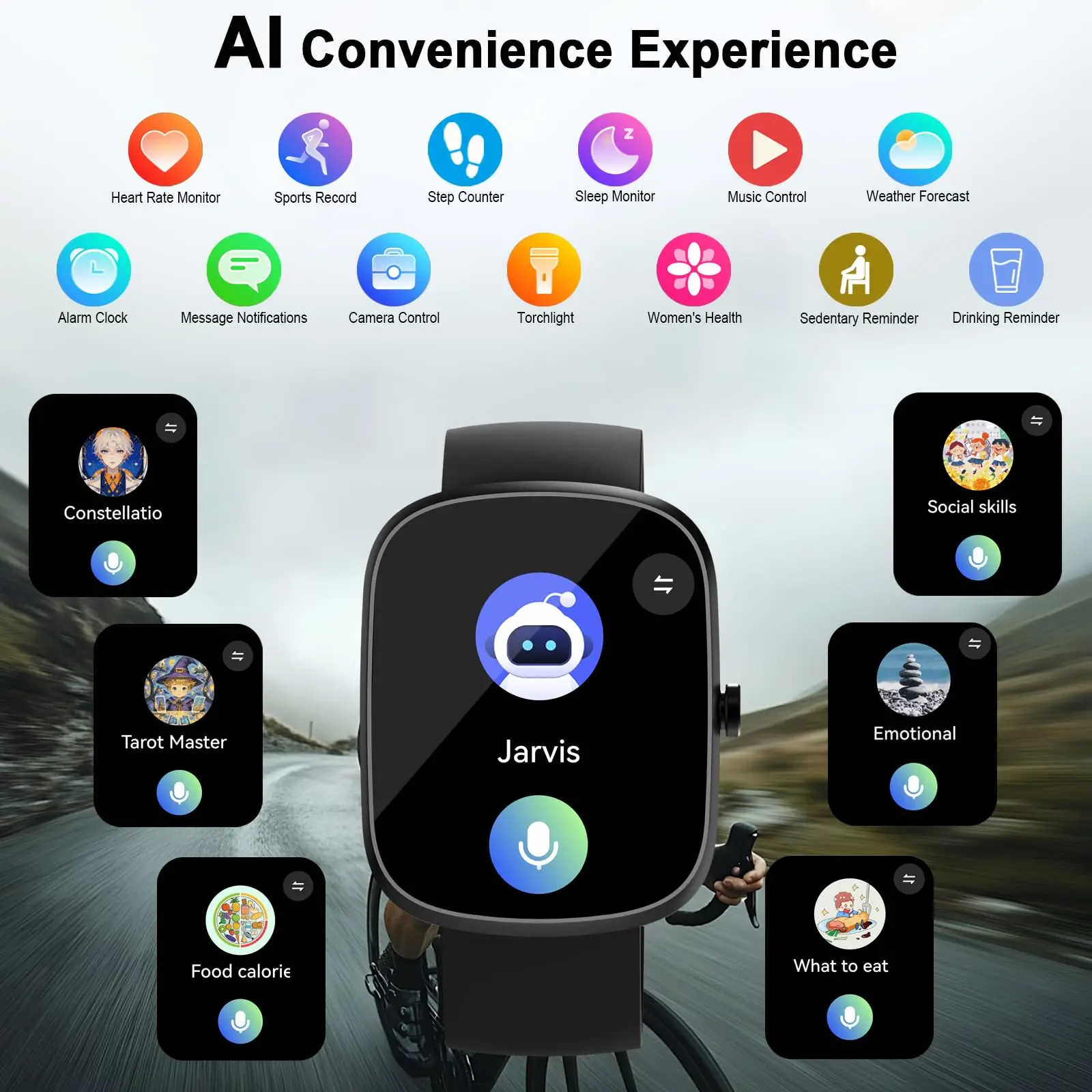 2026 AI Smart Watch Men Women ChatGPT Voice Assistant 1.91
