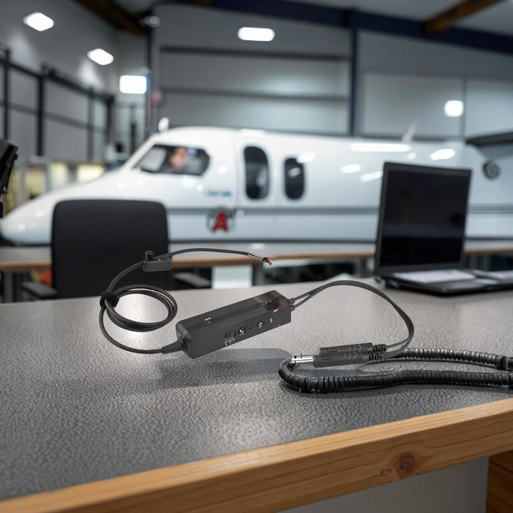 Bluetooth Module Replacement GAdual Plug Cable ANR Aviation Headset