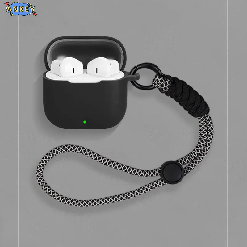 

Чехол для OPPO Enco Buds3, защитный нейлоновый ремешок, мягкий чехол, чехол для наушников, рукав, веревочный ремешок, аксессуары