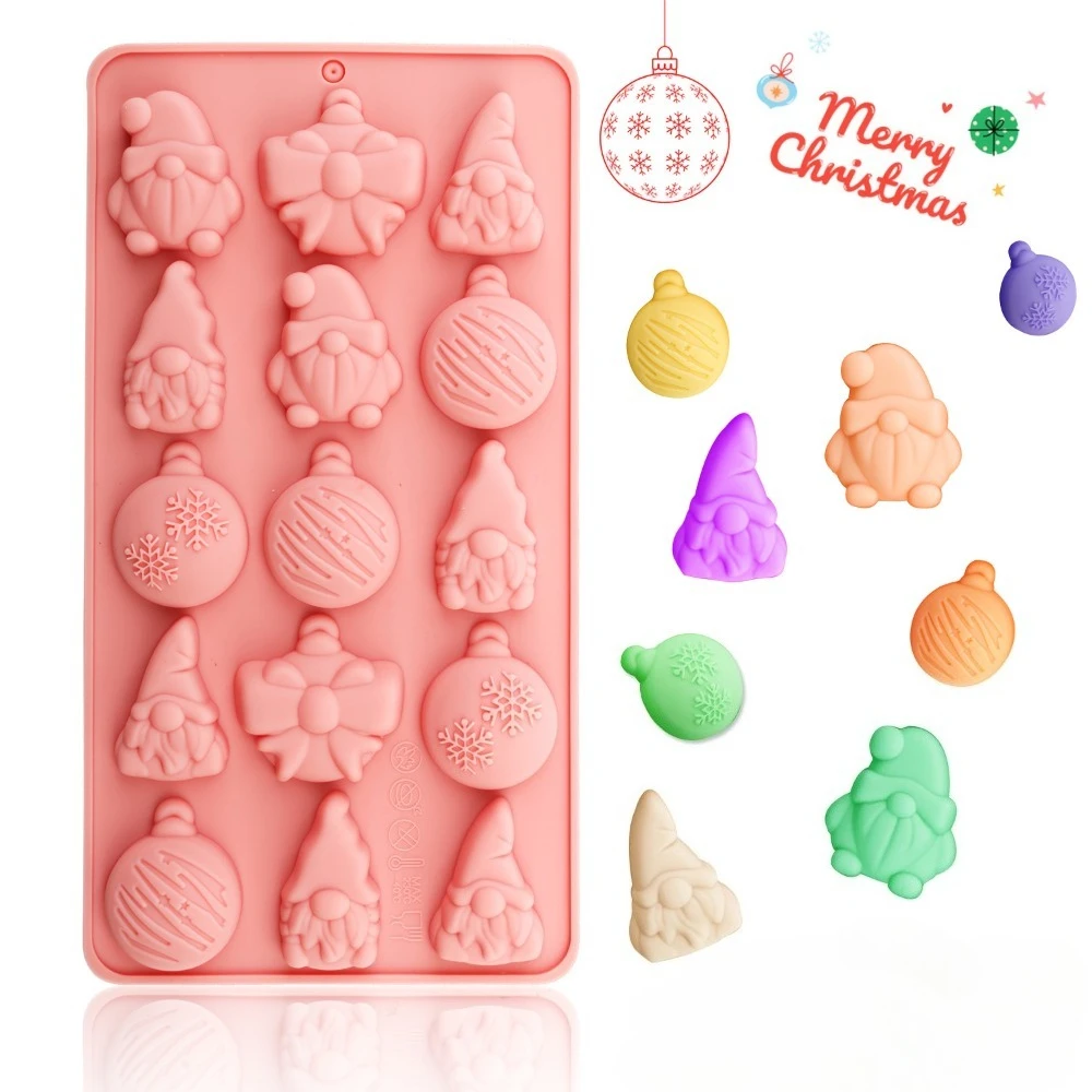 DIY pastel hornear decoración molde de Chocolate regalo árbol de Navidad copo de nieve Santa Claus muñeco de nieve calcetines serie navideña molde de silicona