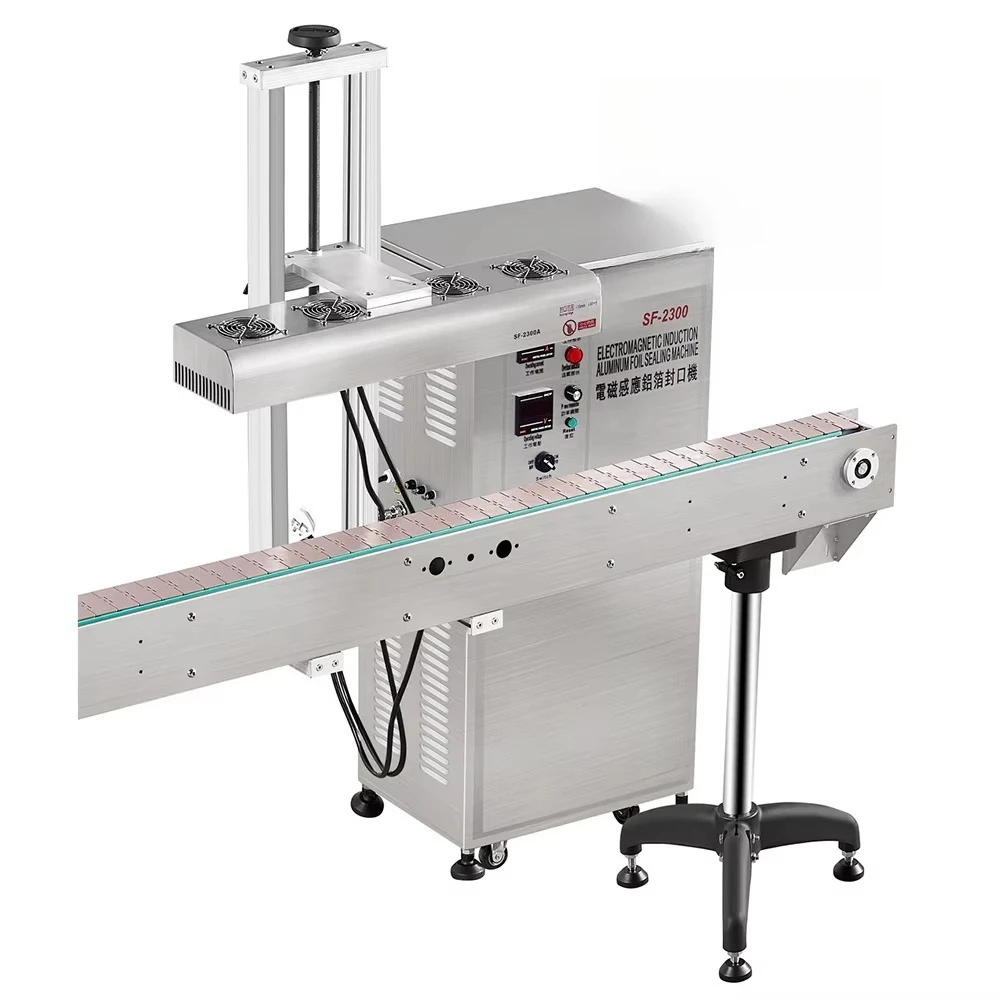 Fully Automatic PP HDPE Plastic Cup Electromagnetic Induction Sealer Barrel Bottle Sealing Machine