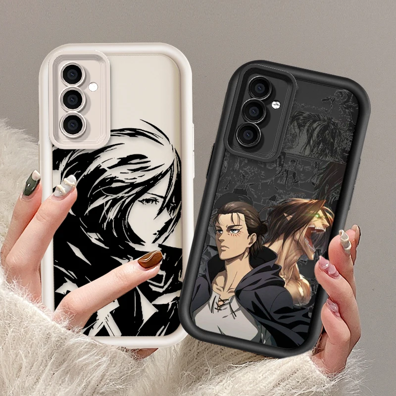 

Anime Attack On Titan For Samsung Galaxy S24 S23 S22 S21 S20 Ultra Plus FE A52 A53 A54 A71 Eye Ladder Phone Case