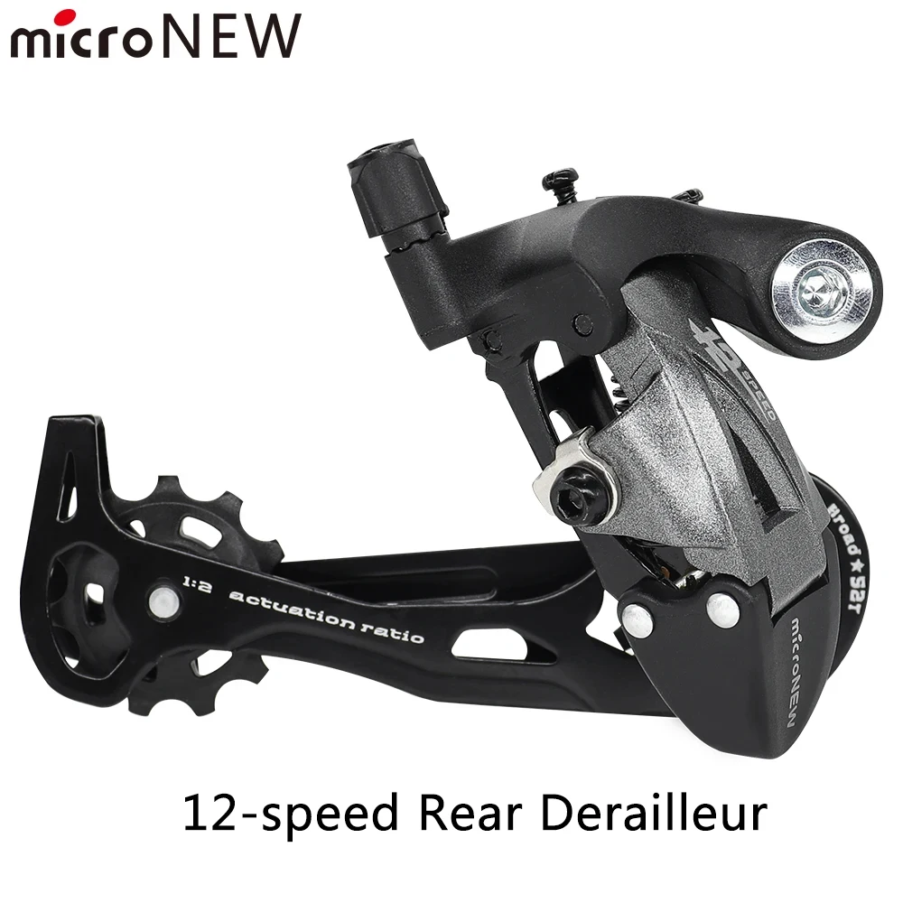 MicroNEW 12 سرعة دراجة جبلية Derailleur رافعة تحول يمين الزناد الخلفي Derailleur أجزاء الدراجات متوافق M6100 M7100 M8100