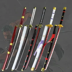 Roronoa Zoro Katana Sword Wooden Ninja Blade Bleach Real Size Japanese Anime Samurai Katana Sword Cosplay Prop Home Decoration