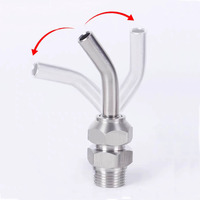 Detachable Stainless Steel SS304 CNC Lathe Tool Tower Spray Water Cooling Adjustable High Pressure Coolant Nozzle