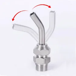Herramienta de torno CNC SS304 de acero inoxidable desmontable, torre de pulverización de refrigeración por agua, boquilla refrigerante ajustable de alta presión