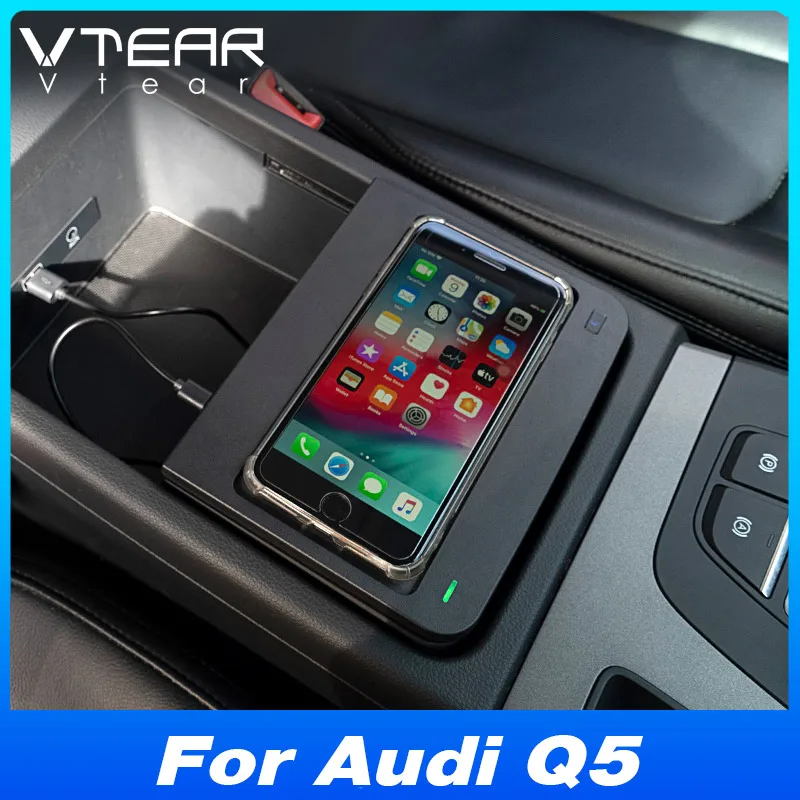 

Car Wireless Charger For Audi Q5 / Sportback 2018-2024 Car Wireless Charger Fast Cell Phone Charging Plate Adapter Accessories