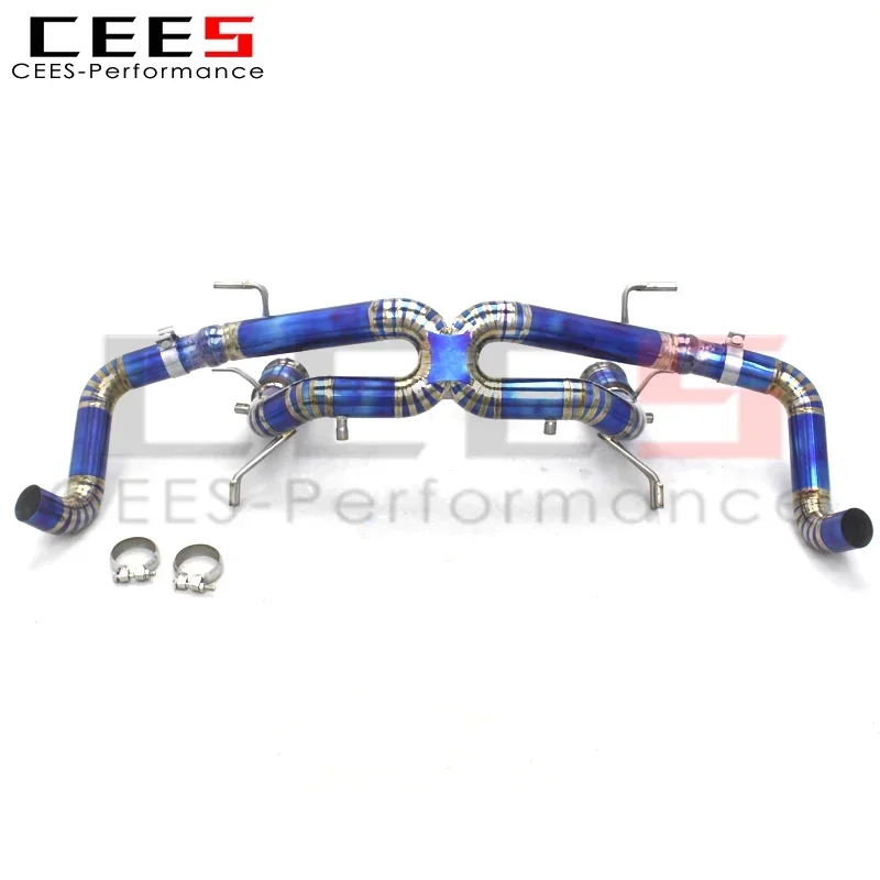 CEES Performance Titanium alloy Rear Exhaust With OPF/DPF For Audi R8 V10 5.2L 2023+ Car Tuning Exhaust Pipe System