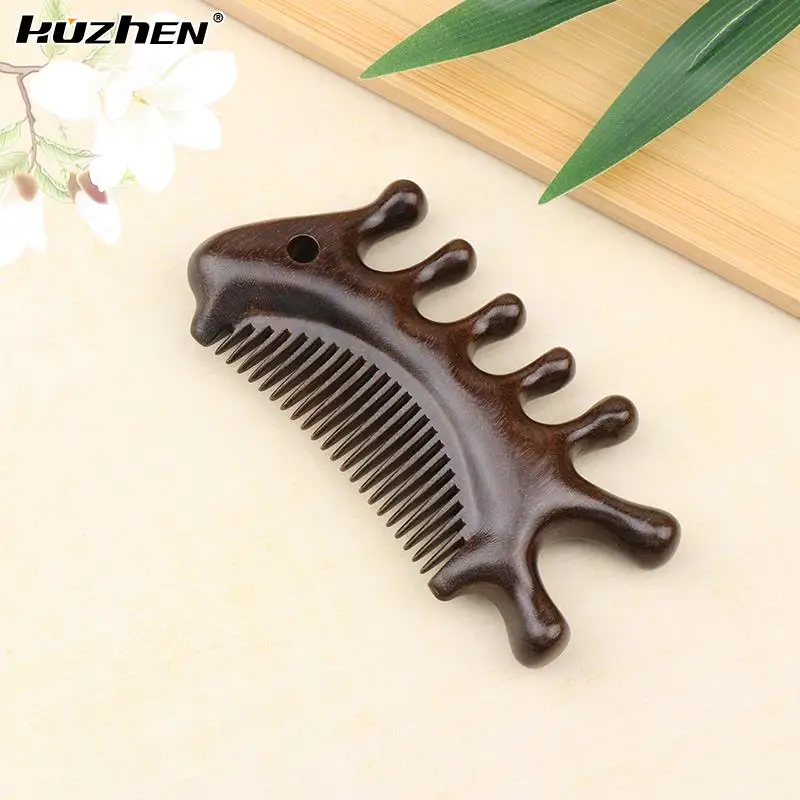 

1Pc Sandalwood Massage Comb Head Neck Nose Cheeks Hair Multifunctional Massage Comb Body Meridian Comb Anti-static Smooth Hair