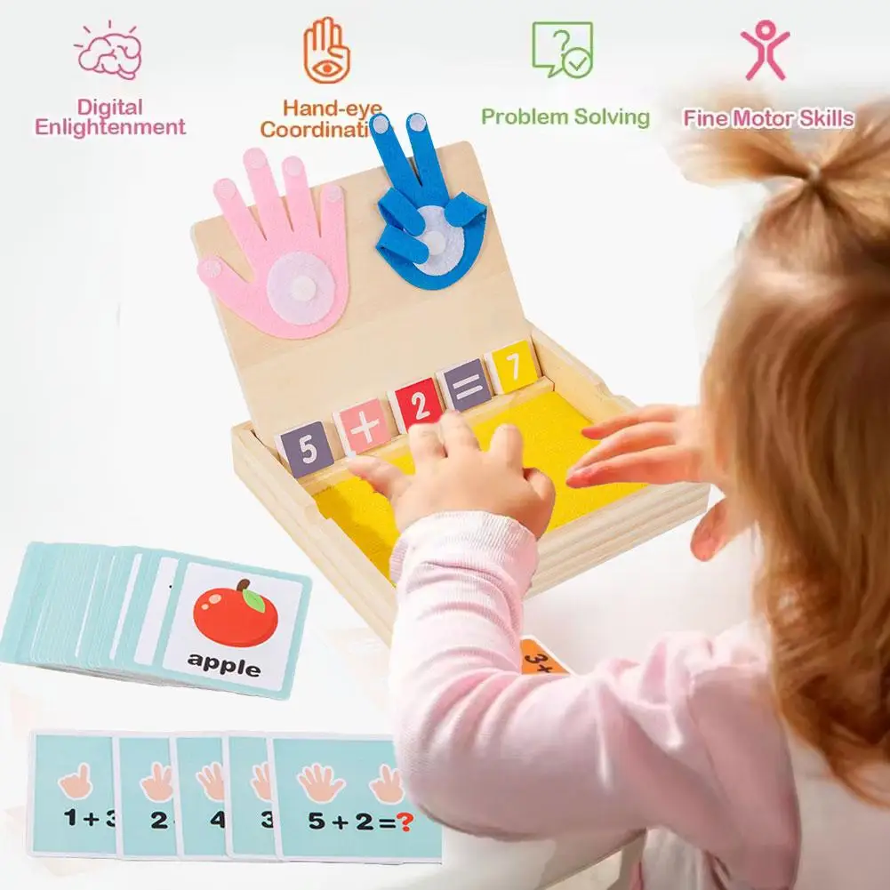 Vassoio di sabbia in legno con penna in legno per scrivere lettere e numeri Giocattoli educativi precoci Gioco di società Giocattoli matematici A5g0