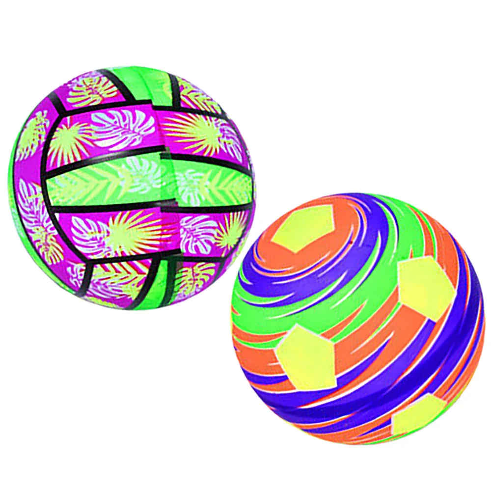 2 Pcs Backyard Soccer Toy Glowing Football Plastic Diving Passion Surface Design Fun