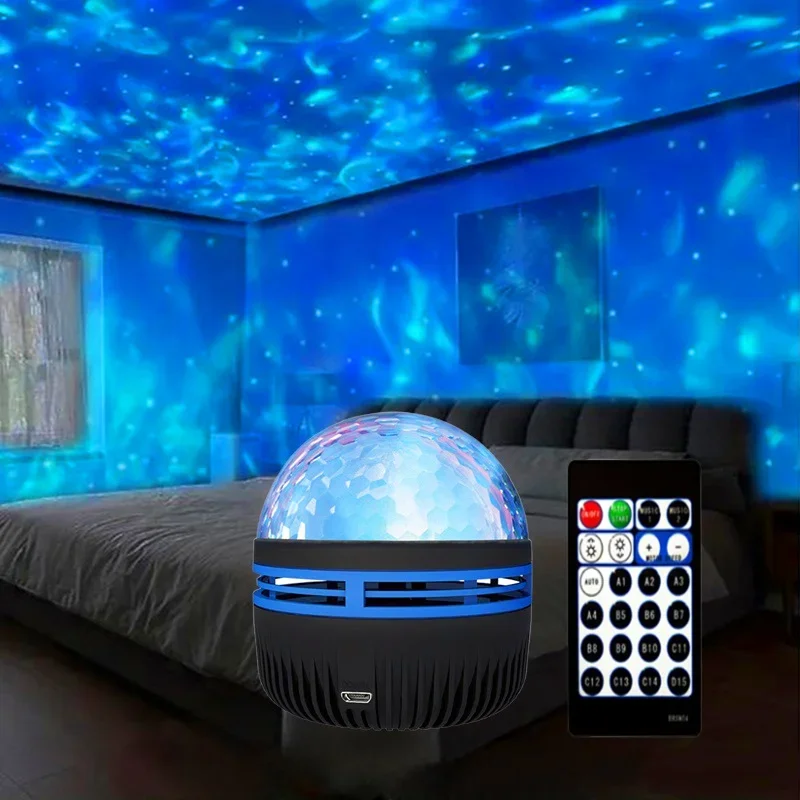 LED Sternen galaxie Projektor Nachtlicht rotierenden Stern Mond lampe Schlafzimmer Aurora Projektor Licht Atmosphäre Dekor Lampen Geschenk Licht