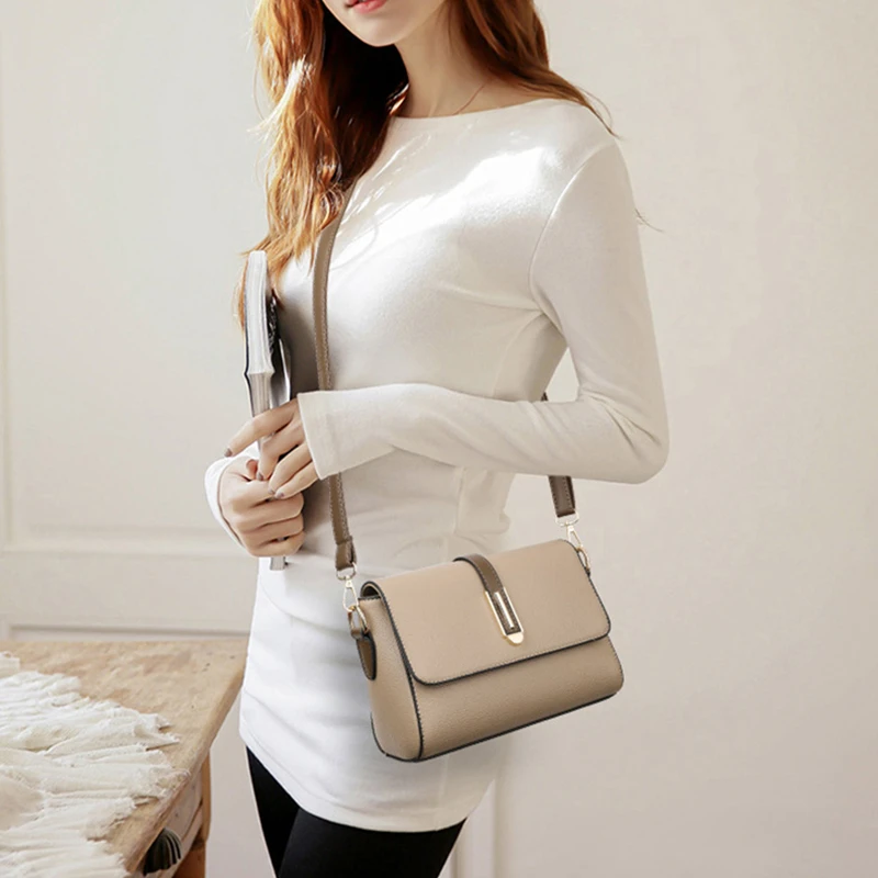 Mode Luxus Design Frauen kleine Schulter Umhängetaschen Damen quadratische Tasche Schulranzen Cluthes Umhängetasche Damen Klappe Handtasche – Detail 5