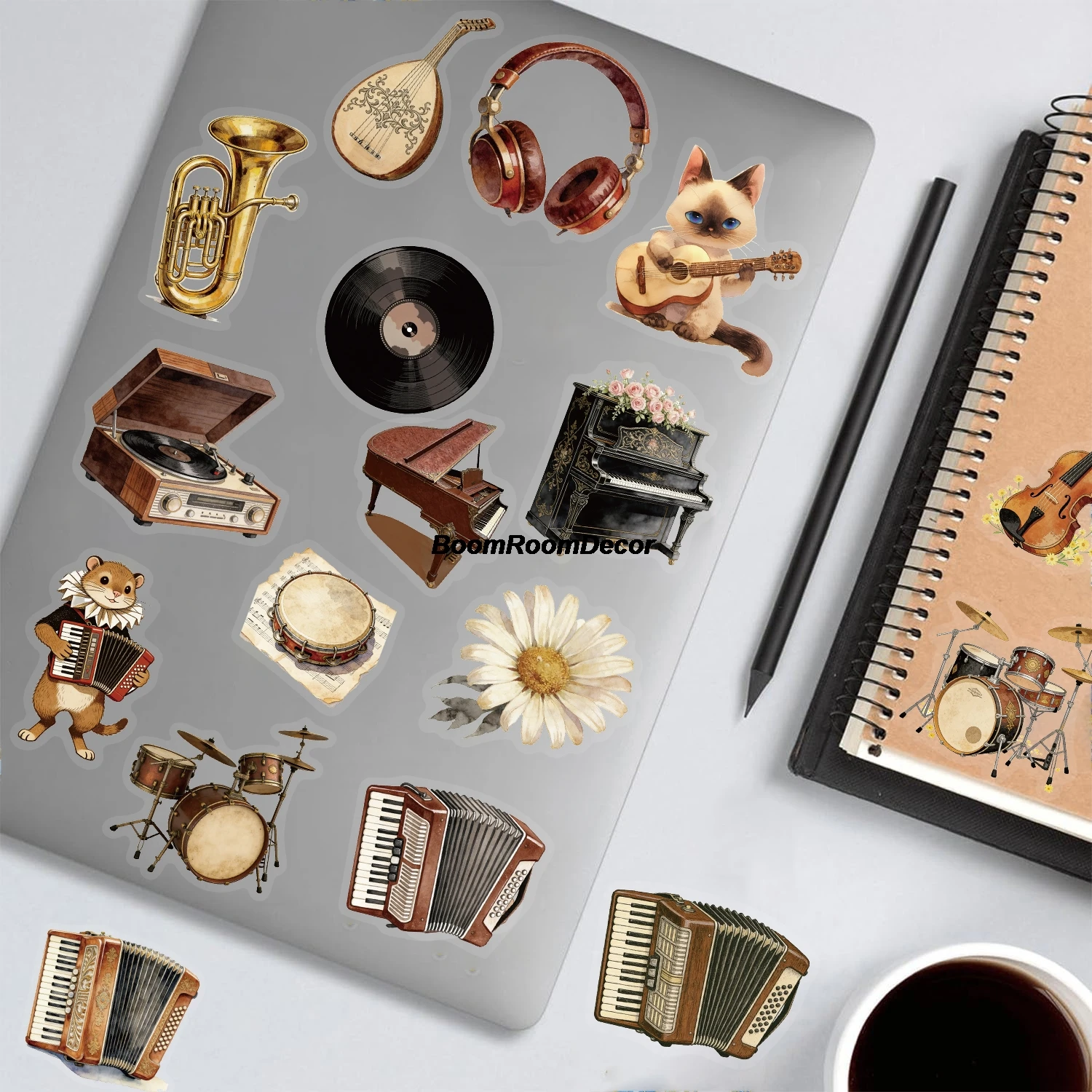 50PCS Vintage Musical Instrume - Picture Of Musical Instrument review and price