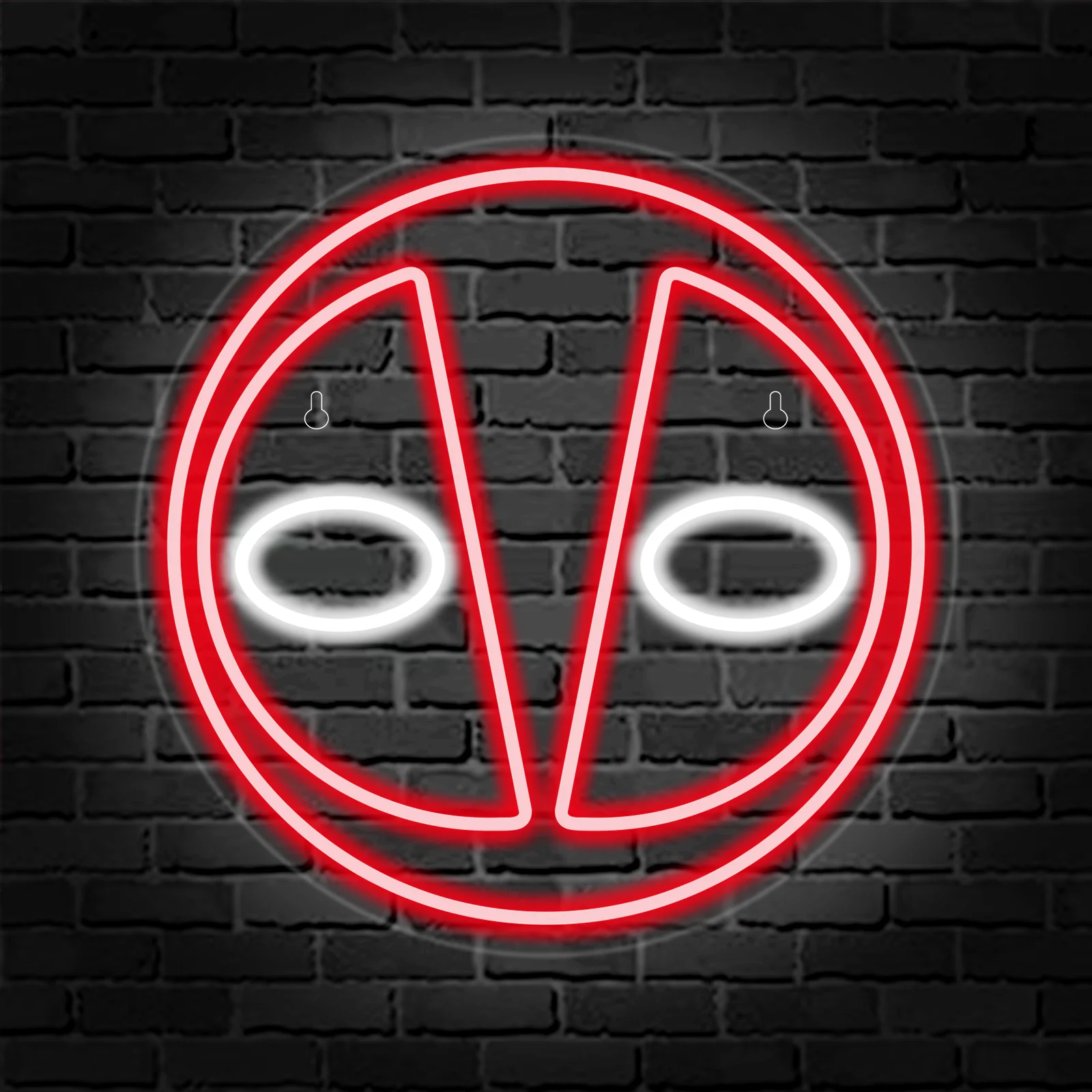 デッドプールのネオンサインの形をしたledウォールライトusb電源家寝室バーパーティークラブ店舗をテーマにした装飾ライト