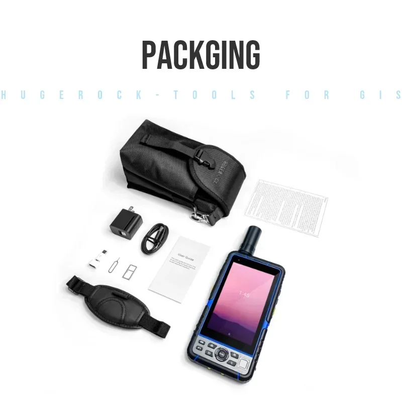 HUGEROCK G60F Satellitennavigationssystem GNSS-Antenne RTK PDA's Robuster Touchscreen in Industriequalität Android