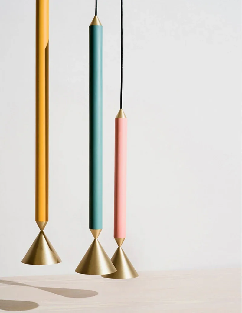 Apollo Pendant Lamp Long Pole Designer for Kitchen Island Small Single Head Hanging  for Dining Room Bar Macaron Lamp