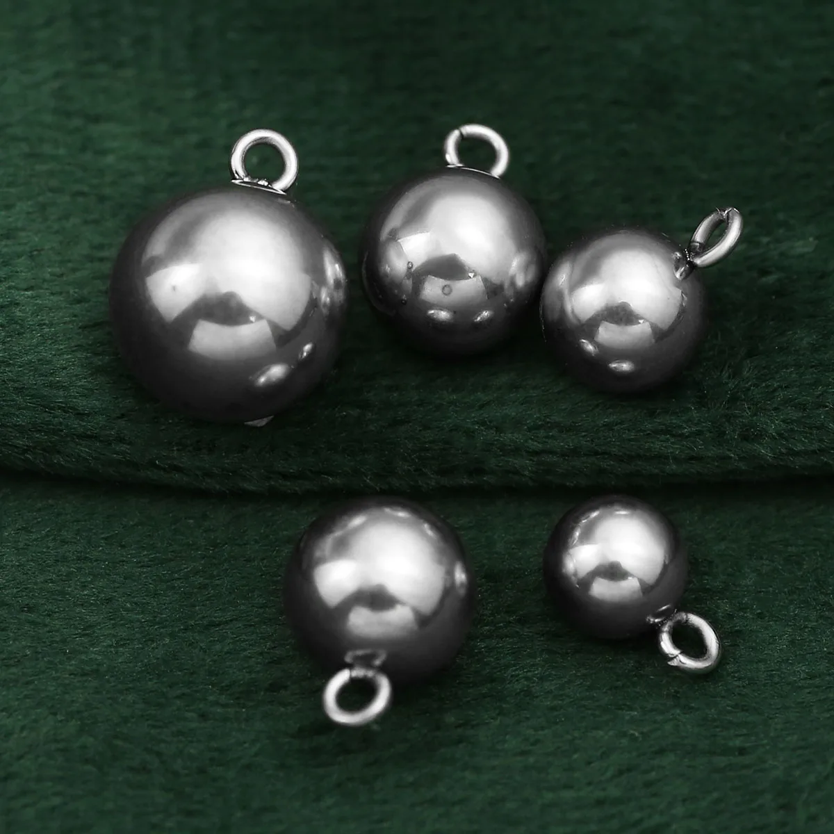 

Stainless Steel Solid Ball Beads 10-50pcs Charms Pendants for Necklaces Making DIY Jewelry Earrings Bracelets Findings Wholesale