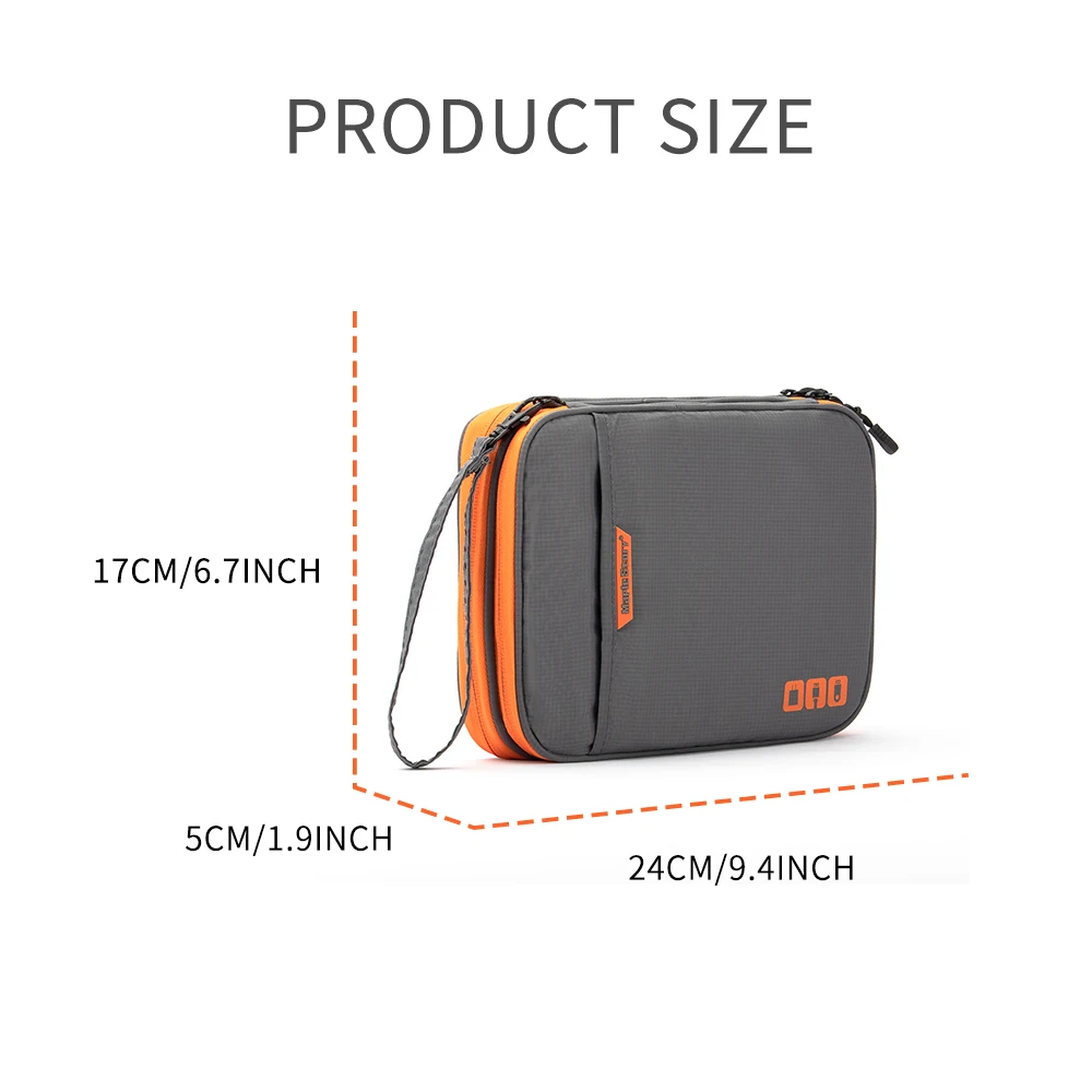 Electronic Organizer, Travel Pouch Electronic Accessories Carry Case Portable Storage Bag for Cable, Charger, Phone, Earphone