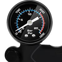 Bike Shock Pump, 300 PSI High Pressure Front Fork Pump, with Gauge, Bike Air Pump Mini Pump for Bicycle, Shock Absorber