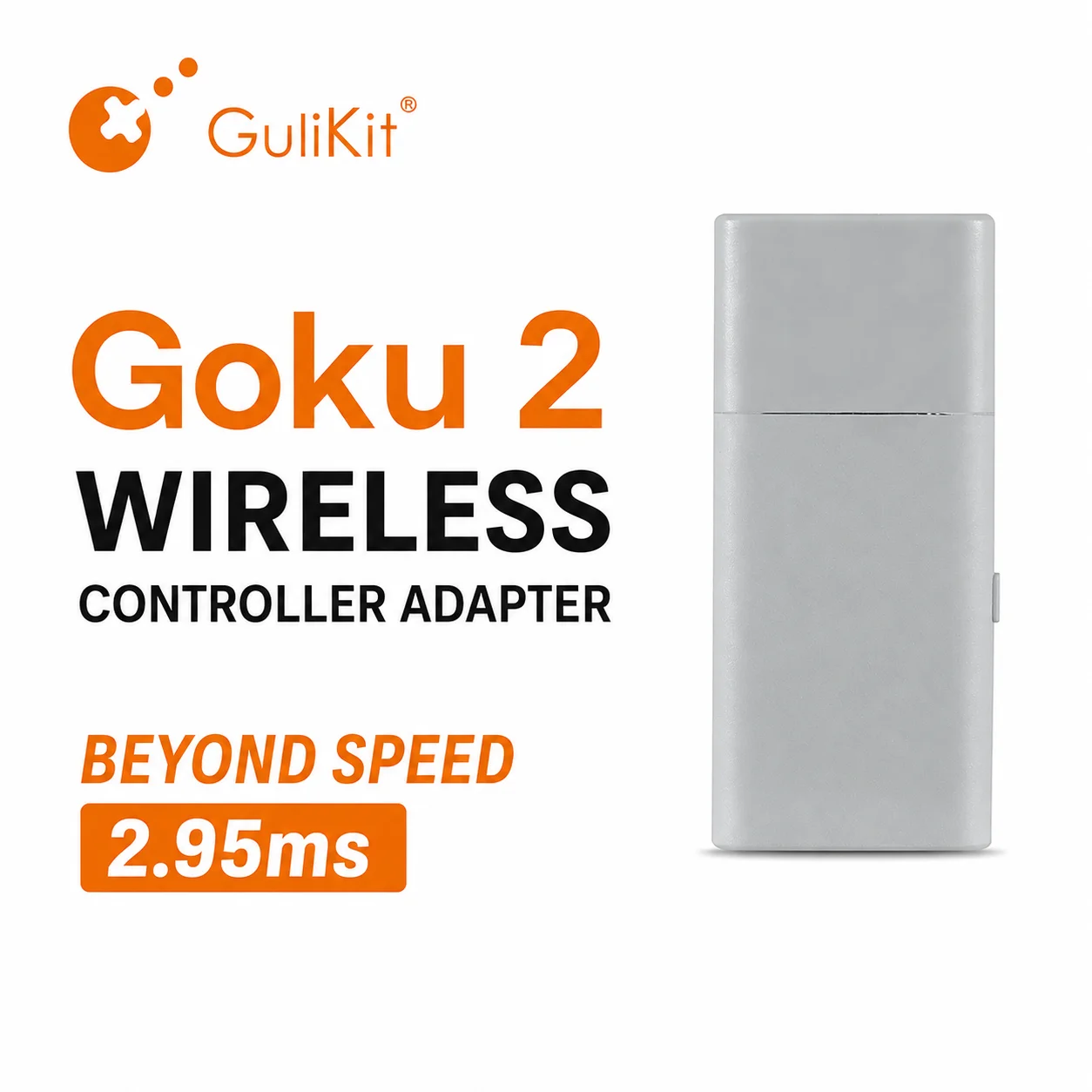 Gulikit Goku 2 ワイヤレスコントローラーアダプターレシーバードングル Windows Switch 1/2 PS4 Android Xbox Series S/X、Xbox One プラットフォーム用