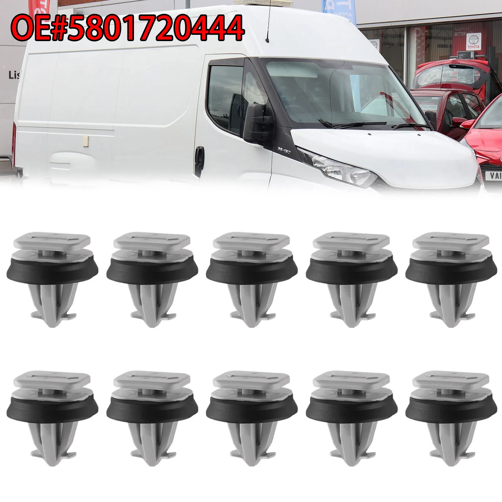 51132251394 07147265039 Side Body Moulding Trim Clips With Rubber Caps Door Fender Grommet Nut FOR BMW