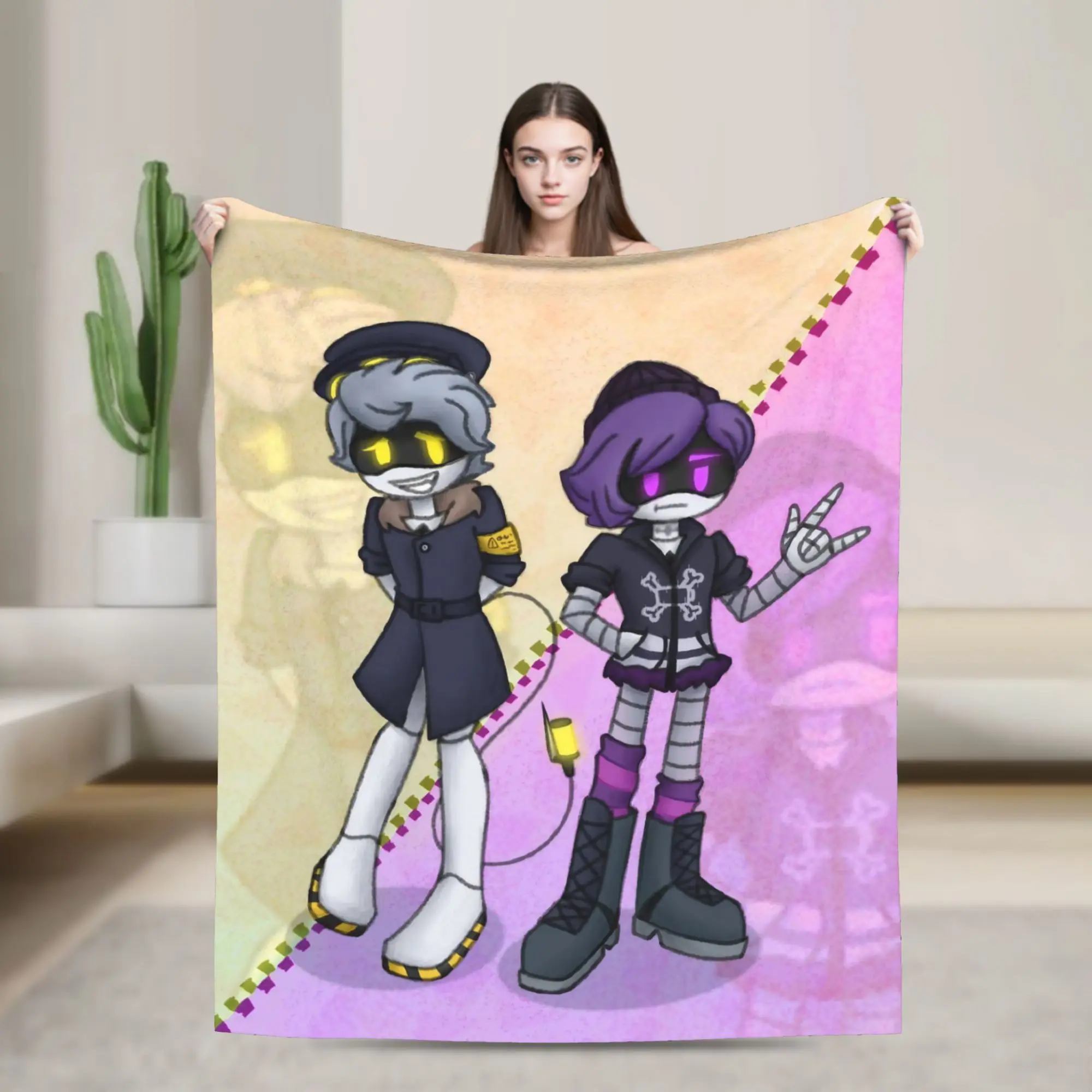 Murder Drones N and Uzi Velvet Throw Blankets  Blanket for Home Travel Ultra-Soft Bedspread,