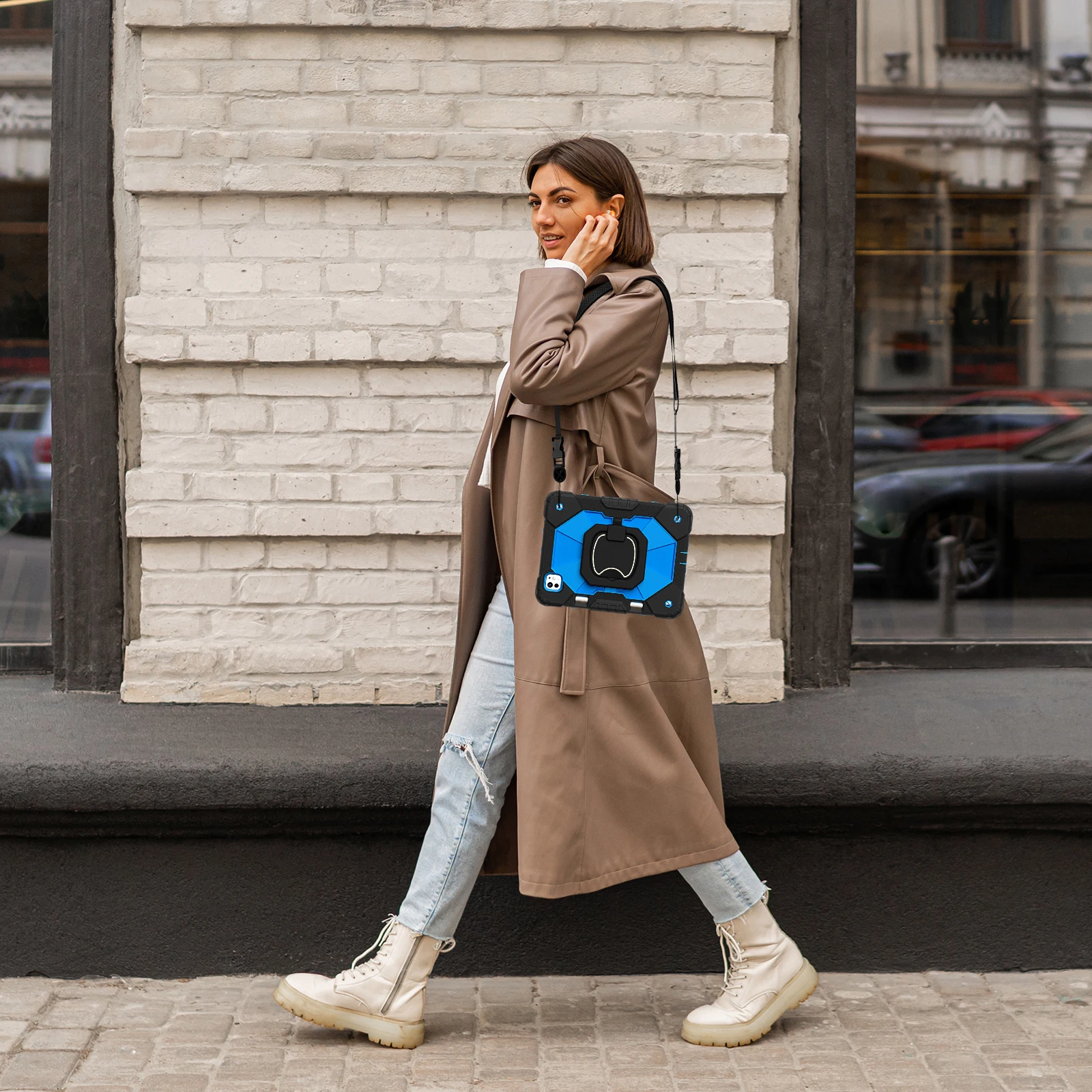 

Case Universal For iPad Pro 11 2025 M5 2024 M4 Model A3357 A3358 A3359 A2836 A2837 A3006 360 Rotating Handle Grip Stand Cover