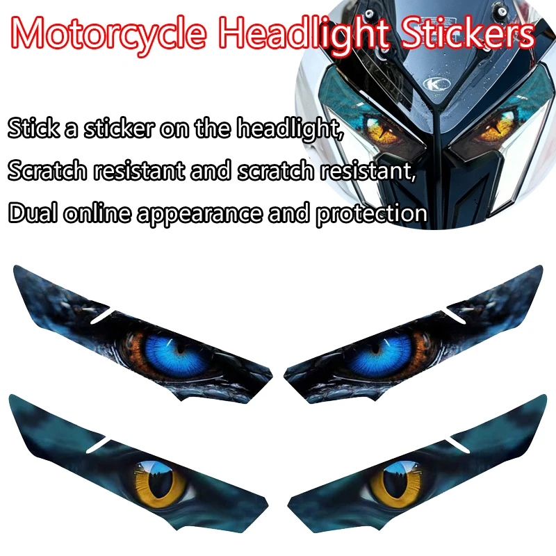 Headlight Sticker Waterproof Motorcycle Decals for Kymco Racing X RKS 150 Accessories Head Light Motorbike Stickers