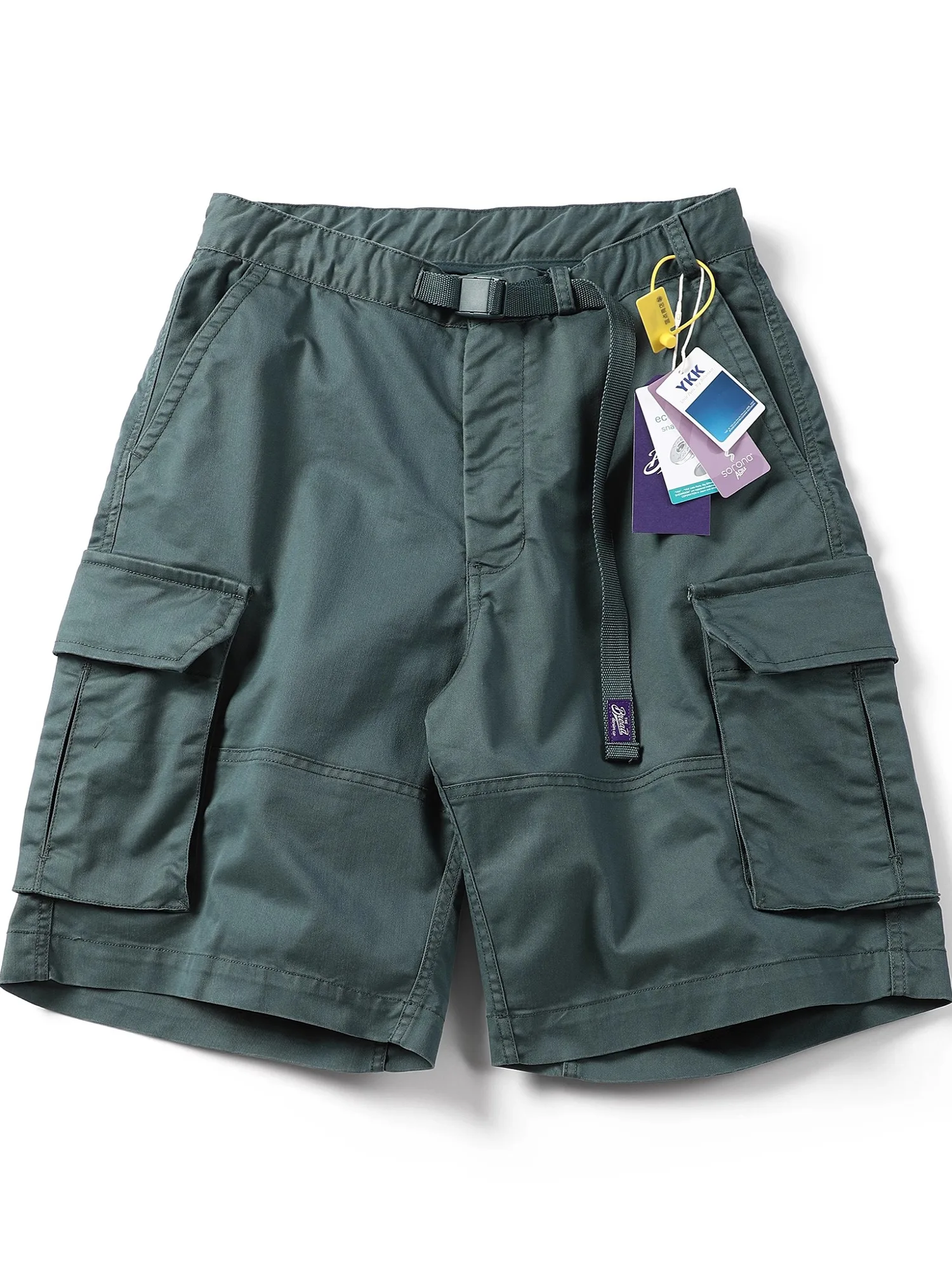 

Летние повседневные свободные мужские рабочие шорты с пятью карманами, хлопковые, прямого кроя