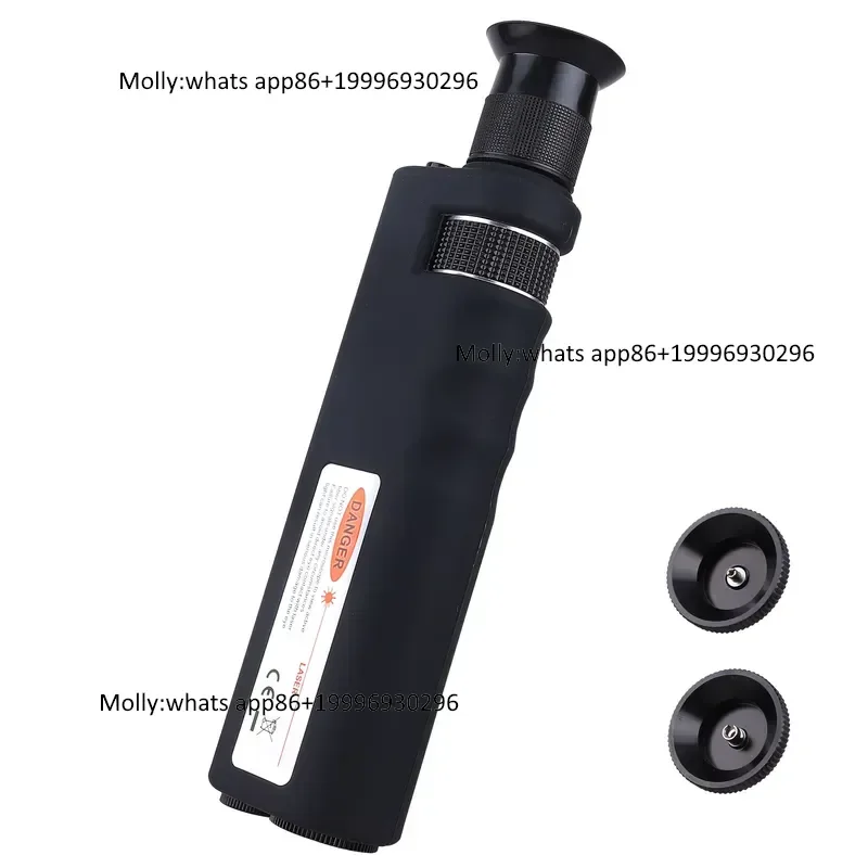 Fiber Optic Inspection Microscope 400x LED Illumination Handheld Slip Rubber SC/LC/FC Connection Fiber Microscope