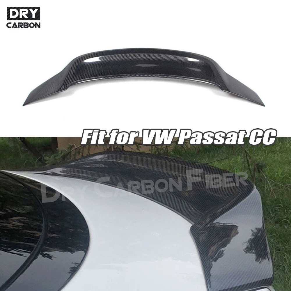 

R Style Carbon fiber FRP Rear Boot Spoiler Lip Wings for Volkswagen for VW Passat CC Sandard 2009-2016 Tuning