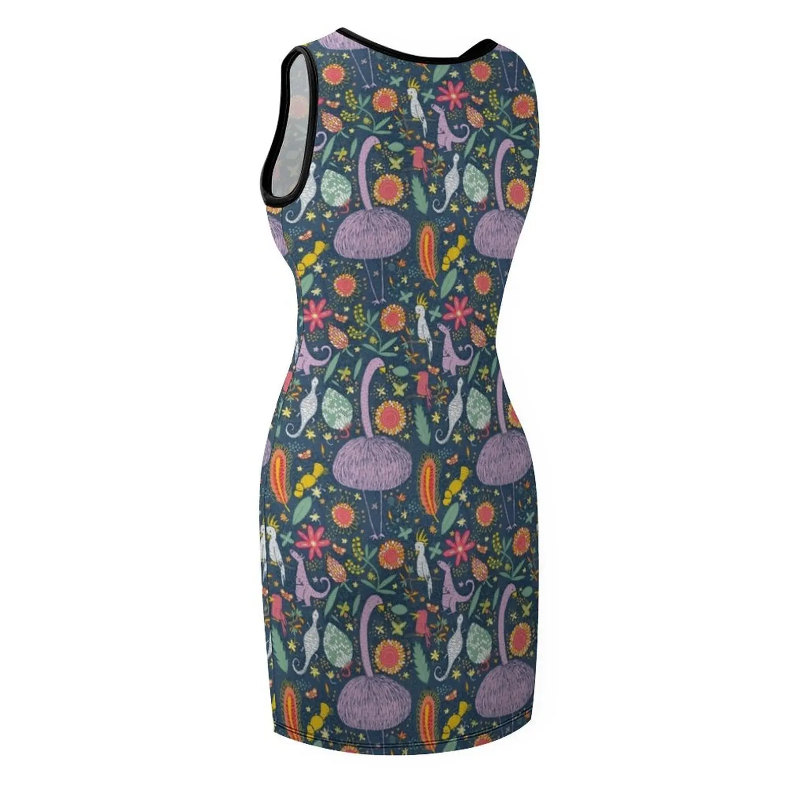 Austrailan flora e fauna Vestito estivo senza maniche Beachwear abiti da donna abito da festa da donna di lusso ballo di fine anno