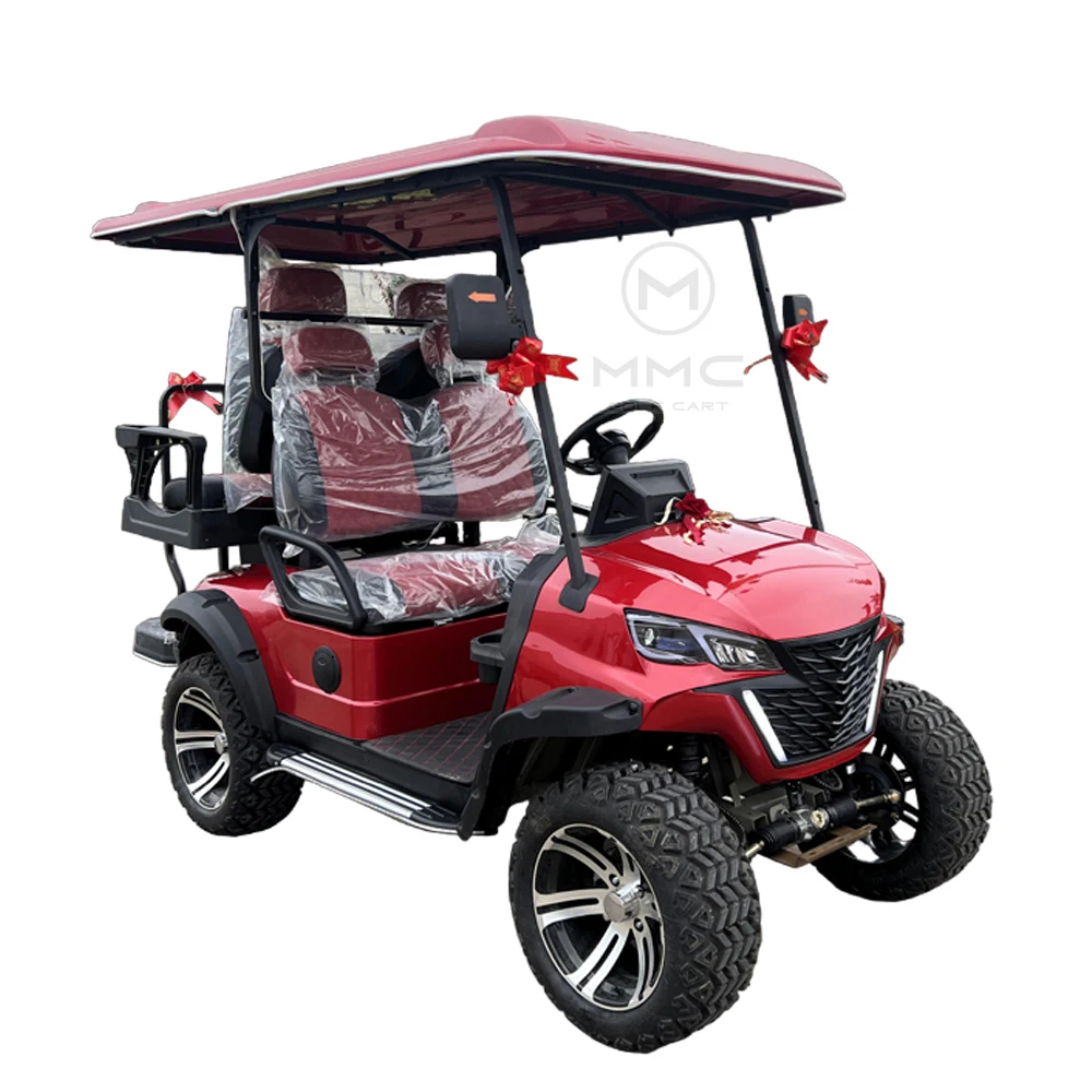 Comfortable Driving Golf Carts Electric Golf Cart 4 Seater Factory 2+2 Seat Sightseeing Bus Club Cart Electric Golf Buggy