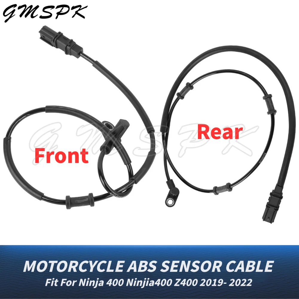Fit For Ninja 400 Ninja400 Z400 Z 400 2022 2021 2020 2019 Front Rear ABS Sensor System Cable Brake Wheel Speed Sensor Set