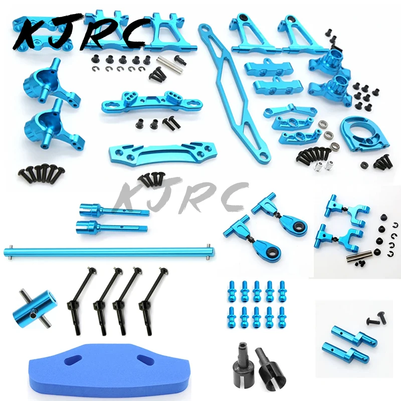 

TT02 Modification Accessory Kit Metal Swing Arm Steering Cup CVD Bumper Motor Base for 1:10 RC Car Tamiya TT-02 Upgrade Parts