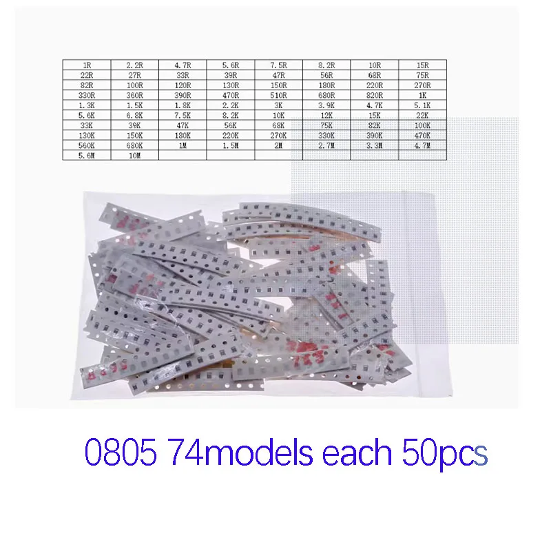 0402 0603 0805 1206 1210 2512 SMD Resistor Kit