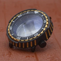 Mod 38mm Black 316L Stainless Steel Japan Tuna Monster Canned Watch Case For NH35 NH36 7S26 Watch Movement Watch Case