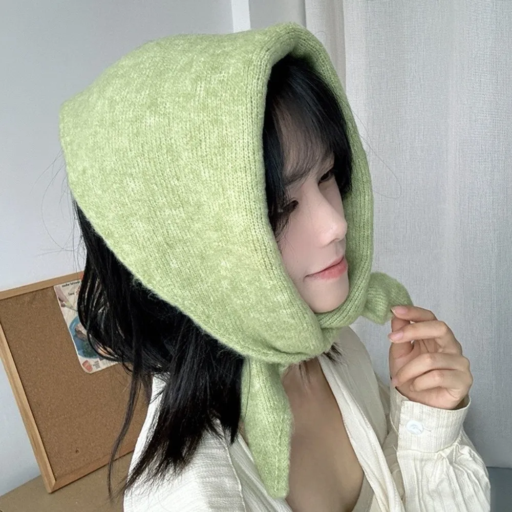 Immagine 5: Nuovo scaldacollo antivento Sciarpa lavorata a maglia triangolare calda Colletto finto versatile resistente al freddo Autunno e inverno