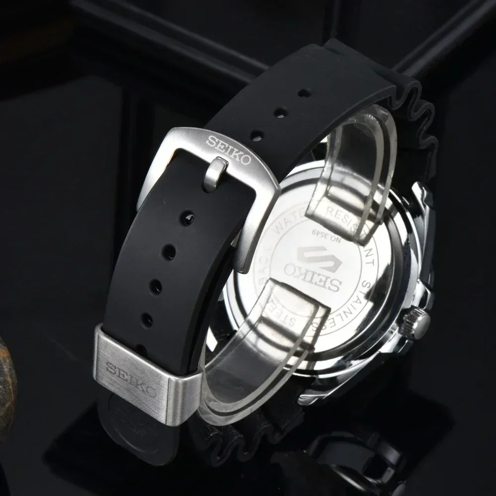 ساعة كرونوغراف رجالية 2025، ستانلس ستيل، حركة كوارتز، مقاومة للماء 100 متر، عرض التاريخ، مضيئة، للأعمال