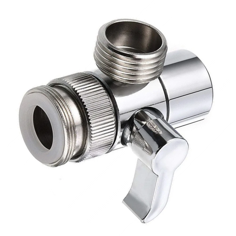 

3 Way Switch Faucet Adapter Leak-Proof Water Tap Connector Easy-to-Install Faucet Connector Splitter for Shower/Sink/Washbasin