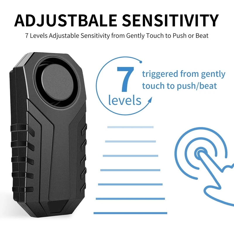 Motorcycle Bike Anti-Theft Alarm 113DB Electric Car Alarm Waterproof Remote Control