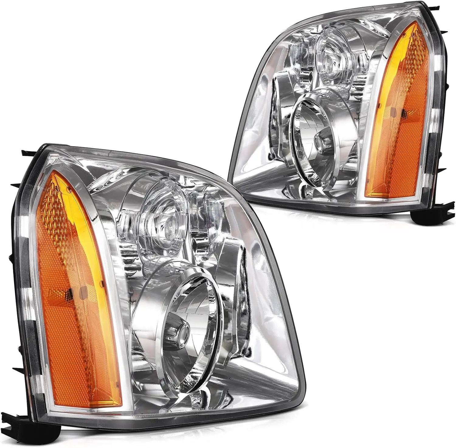 

2 шт. фары в сборе для GMC Yukon 2007-2014 для GMC Yukon XL 1500 2007-2014 для GMC Yukon XL 2500 2007-2013 хромированный корпус A