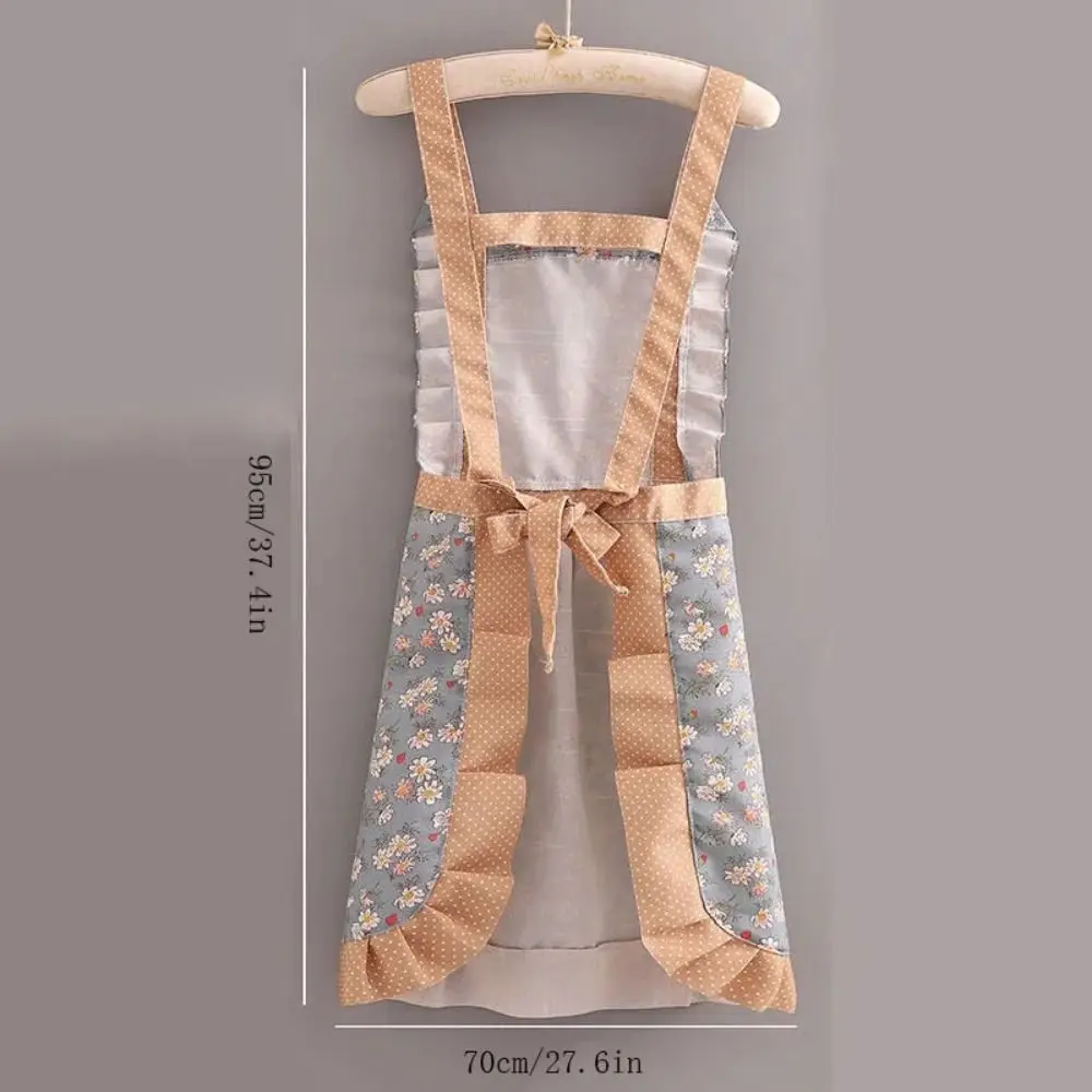 Women Japanese Apron Cross Back Apron Cute Maid Dress Apron With Waistband Housework Baking Florist Dress Kitchen Cooking Aprons