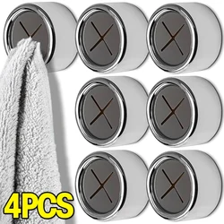 Self Adhesive Towel Plug Holder Punch Free Wall Mounted Towel Hooks Bathroom Organizers Storage Rack Kitchen Rag Dishcloth Clips