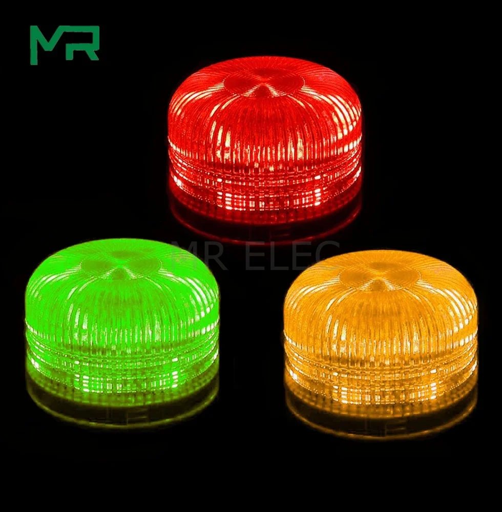 Signal Warning light LED -5002 12V 24V Indicator light LED Lamp indicator light Light with buzzer Security Alarm
