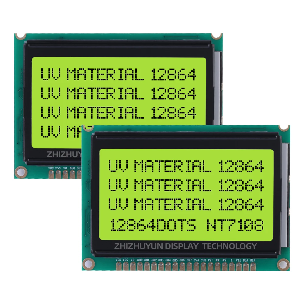 12864-d1 UV-Material Grafik Gitter Bildschirm Eis blau Licht lcm Modul Export Qualitäts garantie für drei Jahre